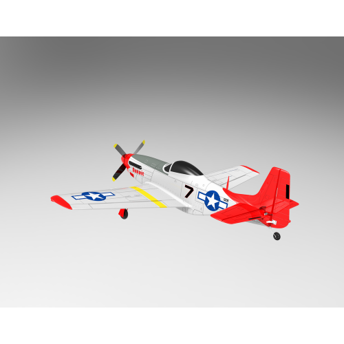Volantex RC Samolot Mustang P51D 750mm Warbird z systemem stabilizacji Xpilot 768-1 RTF - Red