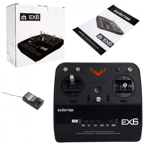 Volantex RC Aparatura Exmitter EX6 2.4GHz + Odbiornik EAR711 7CH