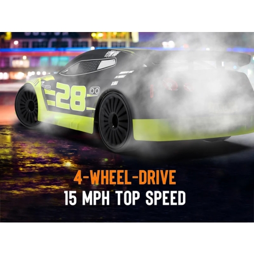 RACENT Model Samochodu Drift Car 1/14 4WD 785-42 609GB2 - silnik szczotkowy / kolor żółty