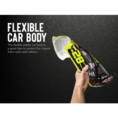 RACENT Model Samochodu Drift Car 1/14 4WD 785-42 609GB2 - silnik szczotkowy / kolor żółty