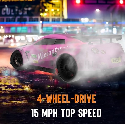 RACENT Model Samochodu Drift Car 1/14 4WD 609PB2 - silnik szczotkowy / kolor różowy