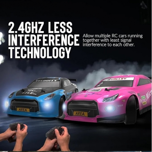 RACENT Model Samochodu Drift Car 1/14 4WD 609PB2 - silnik szczotkowy / kolor różowy