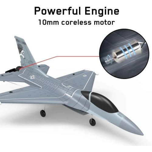 Volantex RC F16 Fighting Falcon z systemem stabilizacji Xpilot One Key Aerobatic Idealny dla początkujących 761-10 RTF