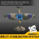 Volantex RC Spitfire z systemem stabilizacji Xpilot One Key Aerobatic Idealny dla początkujących 761-12 RTF