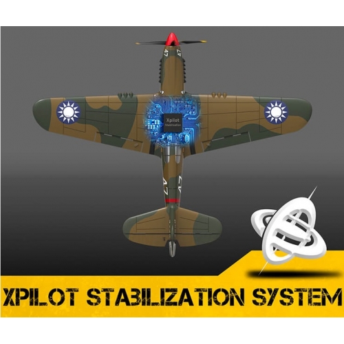 Volantex RC P40 Warhawk 400mm z systemem stabilizacji Xpilot One Key Aerobatic Idealny dla początkujących 761-13 RTF