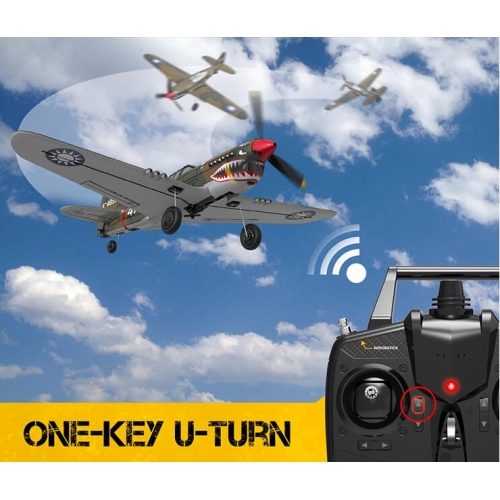 Volantex RC P40 Warhawk 400mm z systemem stabilizacji Xpilot One Key Aerobatic Idealny dla początkujących 761-13 RTF