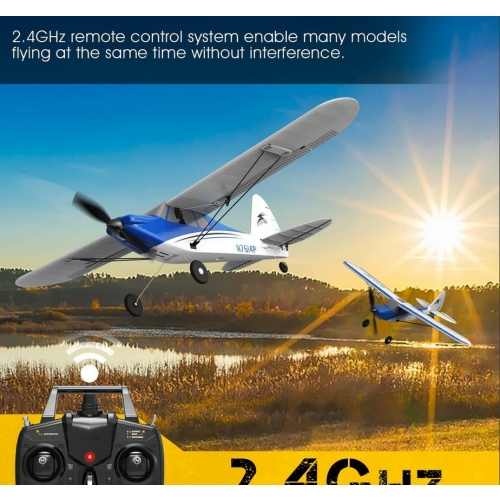 Volantex RC Sport Cub 500 Samolot z żyroskopem 761-4B RTF - Kolor niebieski