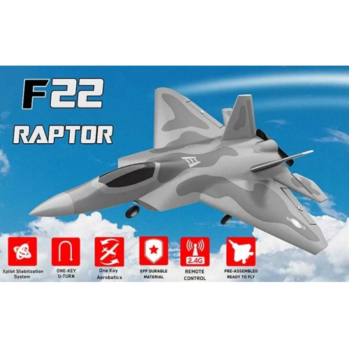 Volantex RC F22 Raptor z systemem stabilizacji Xpilot One Key Aerobatic Idealny dla początkujących 761-7 RTF