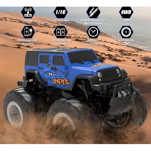 STEMTRON Amphibious Samochód amfibia 1/16 767BB2 - silnik szczotkowy / kolor niebieski