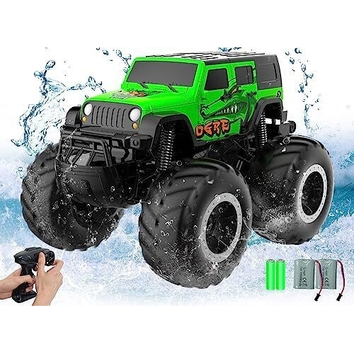 STEMTRON Amphibious Samochód amfibia 1/16 767GB2 - silnik szczotkowy / kolor zielony