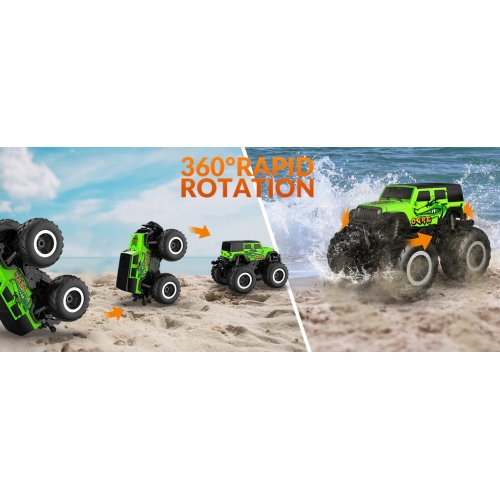 STEMTRON Amphibious Samochód amfibia 1/16 767GB2 - silnik szczotkowy / kolor zielony