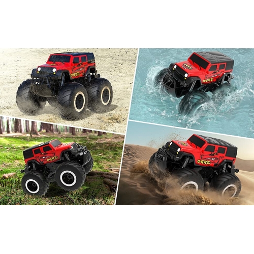STEMTRON Amphibious Samochód amfibia 1/16 767RB2 - silnik szczotkowy / kolor czerwony
