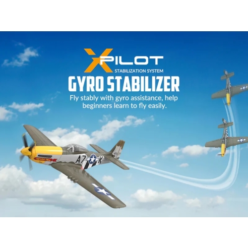 Volantex RC Mustang P51 500mm Samolot z żyroskopem 768-2GR RTF