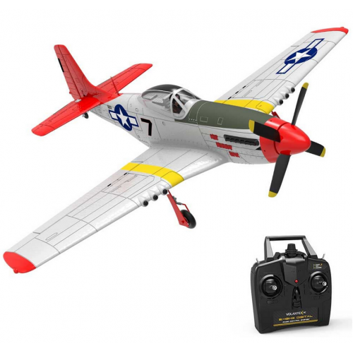 Volantex RC Samolot Mustang P51D 750mm Warbird z systemem stabilizacji Xpilot 768-1 RTF - Red