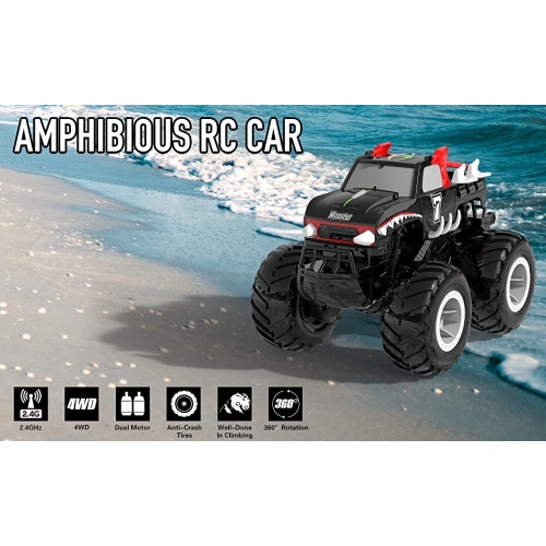 STEMTRON Amphibious Samochód amfibia 1/16 771HB2 - silnik szczotkowy / kolor czarny