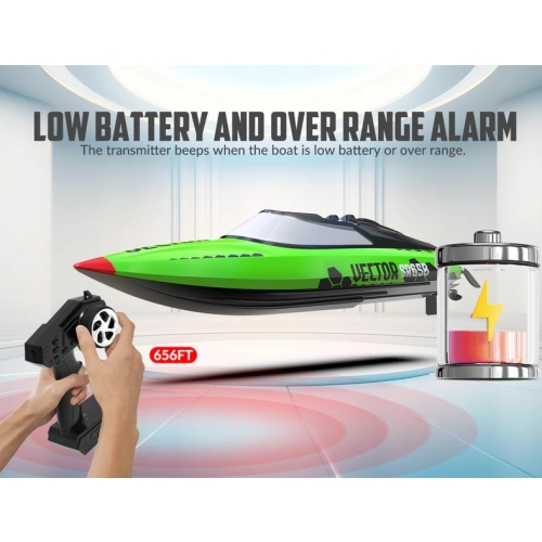 Volantex RC SR65B szybka motorówka do 60km/h 792-7GR RTR - silnik bezszczotkowy / kolor zielony