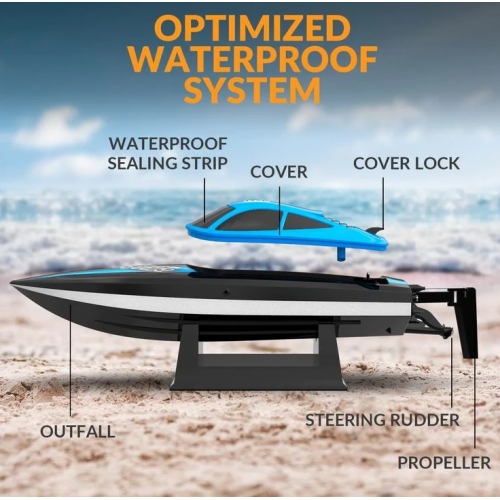 Volantex RC Vector Lumen motorówka z systemem samoodwracania 795-6 RTR - silnik szczotkowy / kolor niebieski