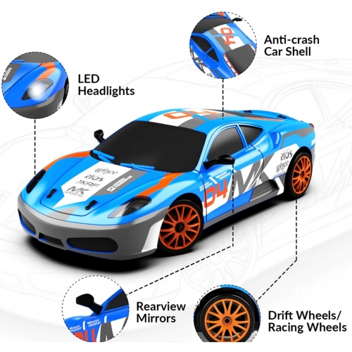 RACENT Model Samochodu Speedster 1/24 4WD 926DBB2 - silnik szczotkowy / kolor niebieski