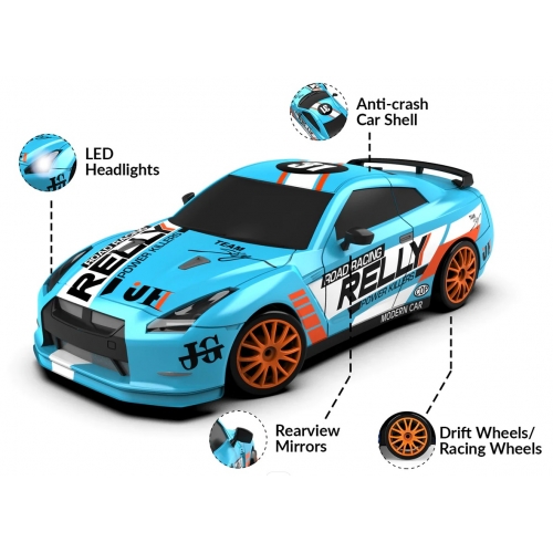 RACENT Model Samochodu Thrill Rider 1/24 4WD 926LBB2 - silnik szczotkowy / kolor niebieski