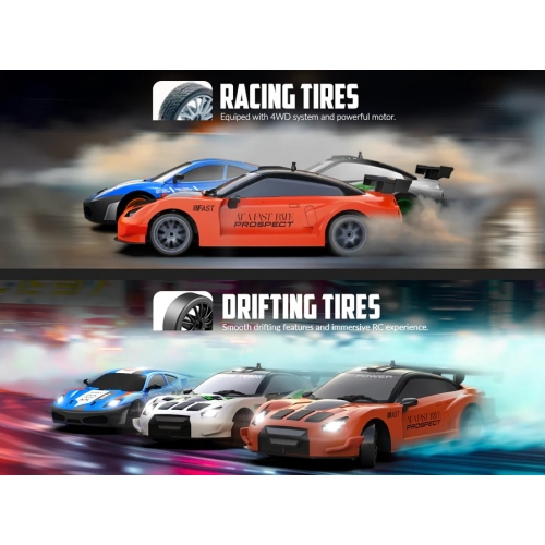 RACENT Model Samochodu Blaze Racer 1/24 4WD 927OB2 - silnik szczotkowy / kolor pomarańczowy