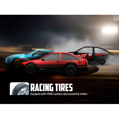 RACENT Model Samochodu Zoom Master 1/24 4WD 927RB2 - silnik szczotkowy / kolor pomarańczowy